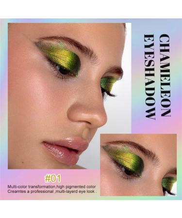 VERONNI Chameleon Eyeshadow - 3 Colors Liquid Metallic Holographic Glitter Long Lasting & Smudge Proof Multichrome Eye Shadow - Buy Online on GoSupps.com
