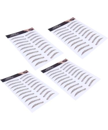 FOMIYES 8 pcs eyebrow stickers makeup false eyebrows cosmetics 6D Hair-Like Eyebrows Stickers 4d - Buy Online on GoSupps.com