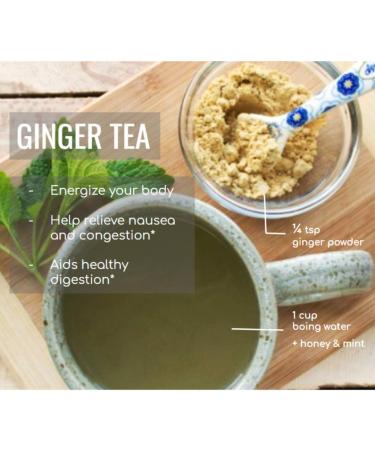 Jiva Organics Organic Ginger Root Powder 1 LB Bulk - Non-GMO - Cooking, Baking, Tea - 1 Pound - Buy Online on GoSupps.com