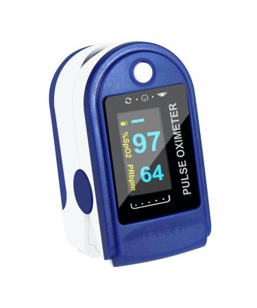 Easy@Home Fingertip Pulse Oximeter Rotatable OLED Display to Show Waveform SpO2 Blood Oxygen Saturation Bar Graphs and Heart Rate Monitor Co-branding-CMS50DA
