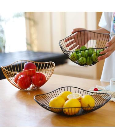 Friut Bowl 3-Tier Fruit Basket Holder Decorative Fruit Bowl Stand for Countertop Kitchen Home Fruit Plate (Color : Black2) - Buy Online on GoSupps.com