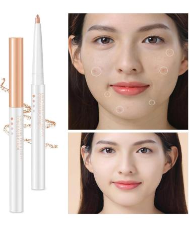 FLLUOUZH 3Pcs Multifunctional Concealer Stick Waterproof Full Coverage Beauty Concealer Pencil Change Lip Line Refine Eyebrow Shape Change Lip Line Concealer Pen - Buy Online on GoSupps.com