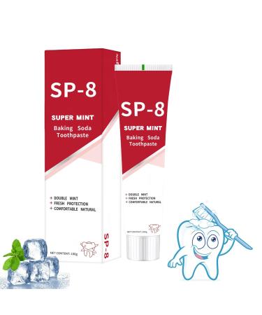 SP-8 Ultra Whitening Toothpaste SP-8 Probiotic Toothpaste SP8 Toothpastec SP8 Fresh Breath Deep Cleaning Care Toothpaste 100g