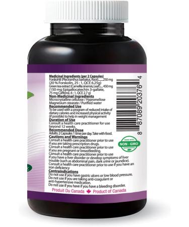 Herbal Slim Forskolin Extract Supplement - Extra Strength Coleus Forskohlii Capsules for Weight Loss and Health Benefits 20% Standardized and Pure Forskolin Root Herb Vegan Non-GMO Gluten-free Soy-free Dairy-free (60 Veggie capsules) - Buy Online on GoSupps.com
