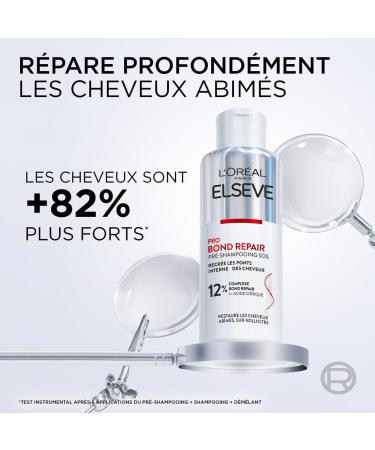 L Or al Paris - SOS Repairing Pre-Shampoo for Damaged & Over-Stressed Hair - Citric Acid Complex - Hair Care Protocol - Elseve Pro Bond Repair - 200 ml - Buy Online on GoSupps.com