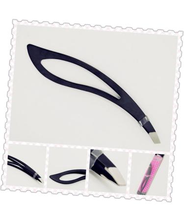 MAGICLULU Slant Tip Eyebrow Tweezer Men Suits Facial Hair Tweezers Suits for Men Tweezers for Men Eye Brow Shaping Kit Eyebrow Clip Tweezer Mens Black Suits Oblique Head Stainless Steel medium As Shown - Buy Online on GoSupps.com