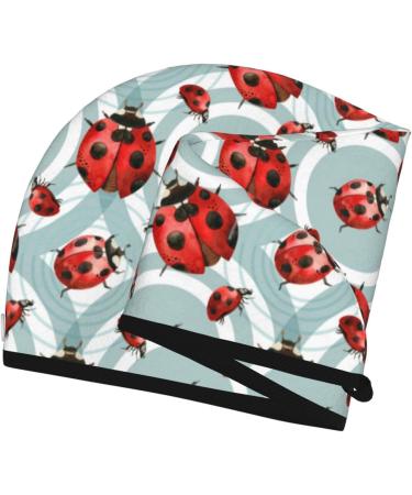 Super Absorbent Insects Microfiber Hair Towel for Women | Quick Dry Coral Velvet Wrap for Long Curly & Thick Hair - Buy Online on GoSupps.com