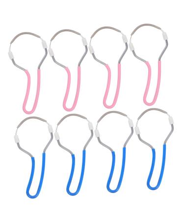 Mikikit 8 Pi ces pilateur Visage Manuel Ressort Retrait Rapide des Poils Du Visage Portable et Doux pour Peau Sensible Outil R utilisable pour Femmes