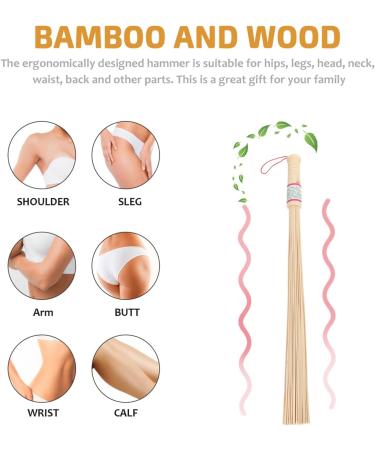 Premium Wooden Back Knock Massage Rods - Meridian Body Worship Sticks for Men & Women - 2-Piece Back Massage Tools for Pain Relief - Buy Online on GoSupps.com