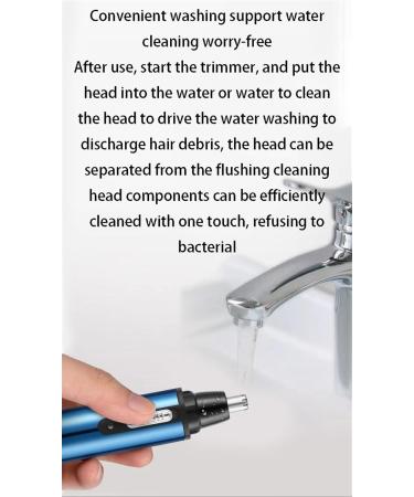 2024 Rechargeable Nose Hair Trimmer - 4-in-1 Painless Eyebrow & Hair Trimmer for Men & Women | Powerful Motor Double-Edged Blades Easy Clean (Black) - Shop Now - Buy Online on GoSupps.com