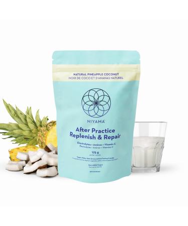 100% Vegan Electrolyte Powder for Post Workout NIYAMA After Practice | Hydrates & Replenishes Accelerates Recovery Improves Immunity Paleo Keto Friendly Pineapple Coconut Flavour (30 Servings)