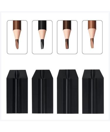IYRYSOTT Eyeliner 4 Types Slot Eyebrow Pencil Sharpener Eyebrow Pencil Sharpening Tool for Eyebrows Makeup Pen Black Felt Eyeliner