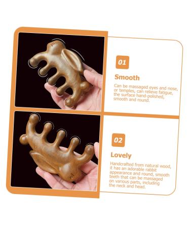 Ultechnovo 5-St Massage Comb | Green Sandalwood Hair Care for Circulation & Smoothing - Buy Online on GoSupps.com
