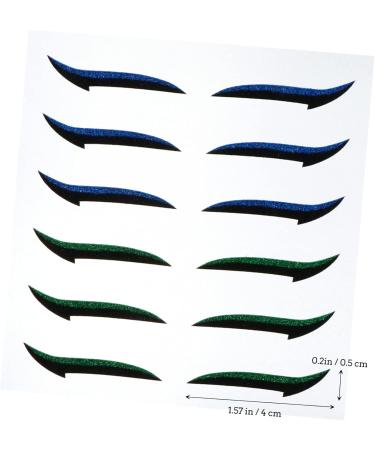 TOVINANNA 72 Pairs Glitter Eyeliner Korean Eyeliner Eyelid Transfer Tape Self- Adhesive Tape Sticker Miss Eyes - Buy Online on GoSupps.com