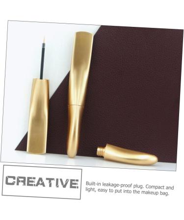 DRESSOOS 18 Pcs Eyeliner Empty Tube Empty Eye Cream Bottle Empty Bottle Mascara Wands Accesories Abs Golden - Buy Online on GoSupps.com