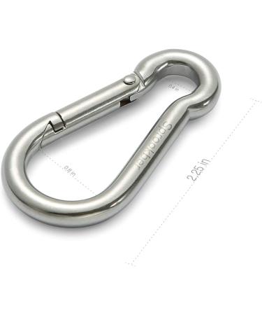 Sprookber Stainless Steel Carabiner Spring Snap Hook - Heavy Duty Clips, Set of 4 (2.25 Inch) - Buy Online on GoSupps.com