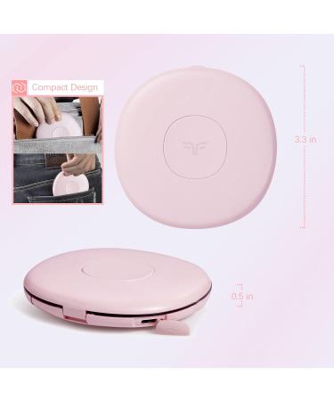 LED Lighted Compact Mirror | 1x3x Magnification | Rechargeable Portable Makeup Mirror - Pink - Buy Online on GoSupps.com