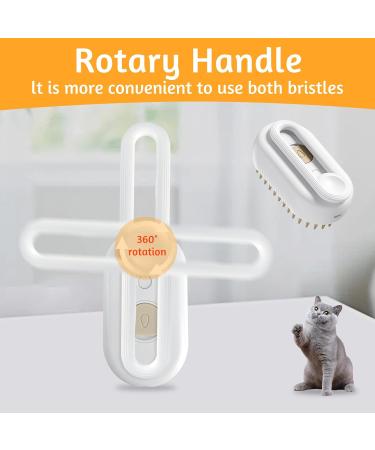 Cat Steam Brush 3 In1 Steamy Cat Brush Rechargeable Cat Brush With Spray Dog Brush Self Cleaning Steam Cat Brush Multifunctional Cat Grooming Brush for Massages Treatments Eliminate Flying Hair - Buy Online on GoSupps.com