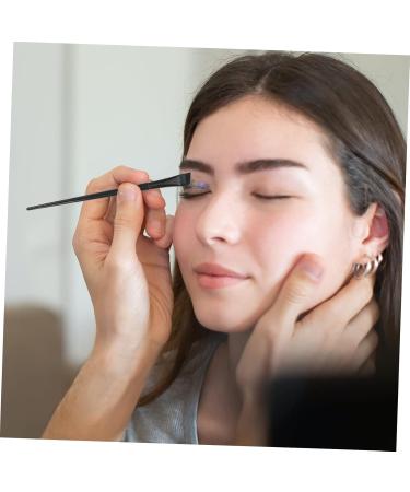 Uonlytech Brow Brush Angled 12Pcs Eyeliner Angled Brow Brush Eyeliner Eyebrow Brush Concealer Brush Makeup Tools 15.5x1.2x0.6cm Black - Buy Online on GoSupps.com