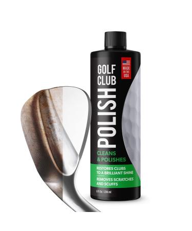 Golf Club Polish to Revitalize Your Clubs - Made in USA - Golf Club Cleaner to Prolong Performance - Golf Club Scratch Remover - for Your Golf Club Cleaning Kit & Golf Club Polishing Kit - 8 oz