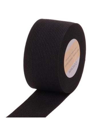 COTOWIN 3-inch Black Plush Elastic Soft Comfortable Sewing Elastic - 2  Yards 3