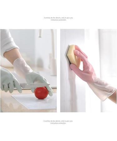 KKRAUS Non-Slip Reusable Cleaning Gloves 3 Pairs Rubber Gloves Kitchen Dishwashing Gloves for Laundry Working Gardening Washing Up Gloves (Color : Pink Size : Medium) Medium Pink - Buy Online on GoSupps.com