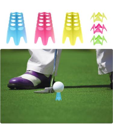 EROMAP Indoor Golf Tees Set - 18 Pcs Plastic Tees for Practice on Turf & Driving Range - Winter Golf Tees in Tall + Short Sizes (Yellow, Green, Pink) - Buy Online on GoSupps.com