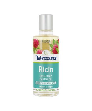 natessance Castor Oil 100% Pure strengthens/regenerates 100 ml (1 pack)