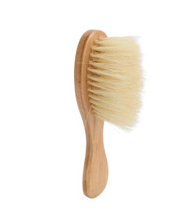 Soft Bristle Neck Duster Cleaning Brush for Face and Hair Ergonomic Design for Broken Hair Cleaning Wood Handle