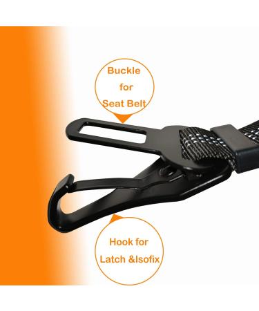 TinyPaw Dog Car Seat Belt - Adjustable Anti-Shock Sturdy Carabiner & Isofix for Safe Travel - Buy Online on GoSupps.com