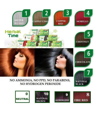  Herbal Time Cream-Henna coloring No. 6 Chocolate "Herbal Time" No ammonia without sulfates without parabens (75 ml) Cream-Henna coloring No. 6 chocolate - Buy Online on GoSupps.com