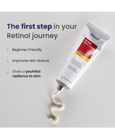 Re equil 0.1% Retinol Night Cream | Repairs Wrinkles & Fine Lines | Improves Skin Firmness | Beginner Friendly | All Skin Types | 30G - Buy Online on GoSupps.com