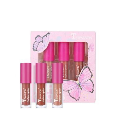 YUECI Glitter Lipstick Set - Diamond Shiny Waterproof Lip Gloss Long-Lasting Moisturizing 3-Color Metallic Texture (1g) - International Shipping Available - Buy Online on GoSupps.com
