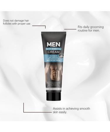  Generisch Hair removal cream for men 100 ml shaving product | Hair removal cream for arms for friends fathers bodybuilders swimmers busy professionals chest back etc. - Buy Online on GoSupps.com