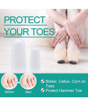 10-Piece Gel Toe Caps & Pillows - Protect Against Ingrown Toenails Pressure Points & Corns - Silicone Toe Spreaders for Men & Women - Buy Online on GoSupps.com