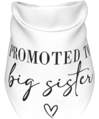 Vercosee Promoted to Big Sister Dog Bandana - Pregnancy Announcement Pet Scarf in White - Buy Online on GoSupps.com