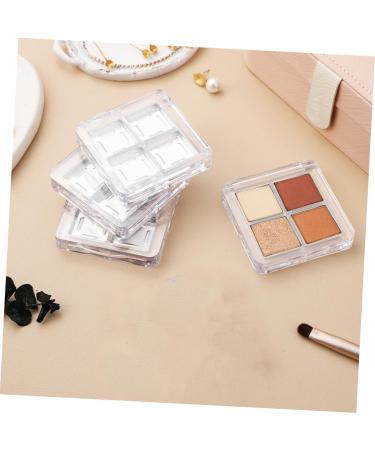  Didiseaon Didiseaon 4-Piece Transparent Empty Eyeshadow Box with 4 Grids DIY Makeup Palette for Unique Eye Makeup Lipstick Organizer Travel Use Eyeshadow Palette - Buy Online on GoSupps.com