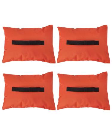 Zaagot Sports Net Sand Bags | Set of 4 Weighted Anchors for Soccer Goals Net Football Net Hockey Net and More Orange Oxford Cloth