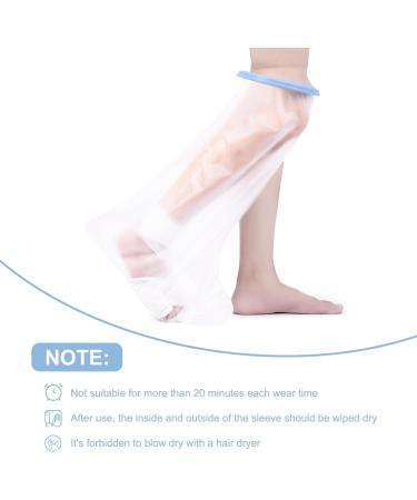 Apasiri Cast Cover Lower Leg - Reusable Waterproof Protector for Adult Leg, Ankle, Foot, Toe - Keep Cast Dry in Shower - 100% Watertight Seal - Buy Online on GoSupps.com