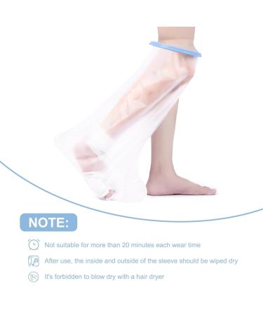 Half Leg Cast Protector - Waterproof Cover for Broken Leg, Knee, Foot, Toes - Reusable and Wide Design - Keep Cast Dry in Shower - Anti-accumulation Water Ring - Adult Size - Buy Online on GoSupps.com