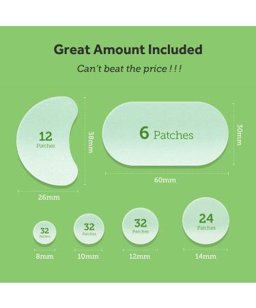 Hydrocolloid Acne Patches with Tea Tree Oil - 138 Patches for Face, Chin, Nose, Body - Salicylic Acid Treatment for Large Zits - Buy Online on GoSupps.com