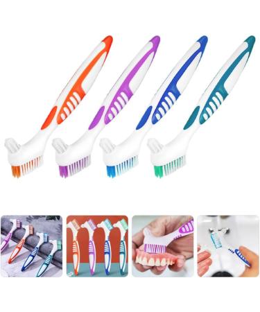 Ounona 8-Piece Double-Sided Toothbrush Set | Ergonomic Prosthesis Cleaning Brushes for false teeth | Portable Dental Care - Buy Online on GoSupps.com