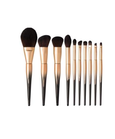 OXOAMP Makeup Brush Eye Shadow Eyeliner Brush Foundation Blush Blending Brow Brush Makeup Brush Set Gradient 10 Pieces Foundation Brushes