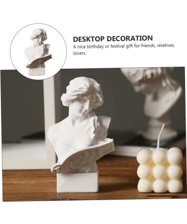 Zerodeko 1pc Piano Statue Mini Resin Figurines Desktop House Decorations for Home Air Conditioner Wind Deflector Greek Mythology Decor Greek Statue White Teaching Aids Household - Buy Online on GoSupps.com