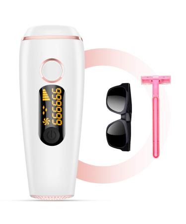 Fezax IPL Hair Removal Device 999 999 Flashes Permanent Painless Hair Removal Systems for Women and Men Facial Body Profesional Hair Treatment Wholebody Home Use