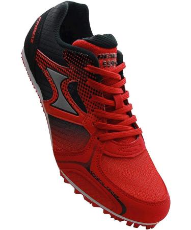 Track Spike Running Shoes 5599 Blue & Red | Lightweight Professional Athletic Shoes for Kids, Men, Women | Breathable Mesh | Sprint Shoes for Track and Field - Buy Online on GoSupps.com