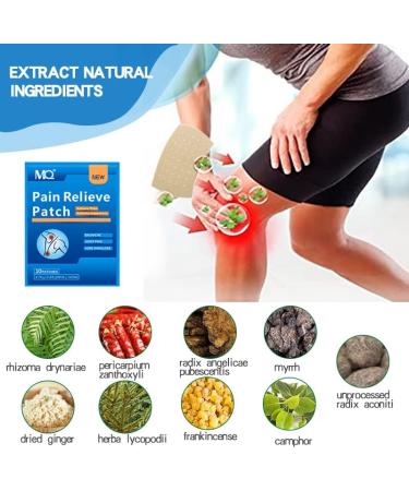 Pain Relief Patch Plaster - 60 Pcs, Long Lasting Effect, Promotes Blood Circulation | For Knee Pain, Backache, Joint & Muscle Pain - Medicated Plaster - Buy Online on GoSupps.com