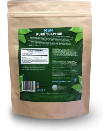 500g MSM Pure Sulphur by Patrick McGean - Sulphur Study Approved - Buy Online on GoSupps.com