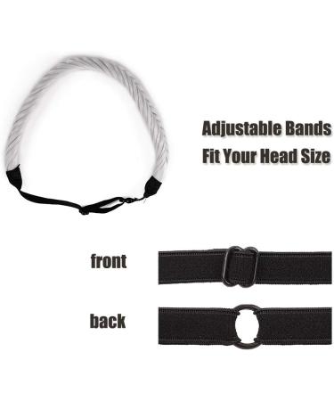 Synthetic Hair Plaited Headband Fishtail Elastic Hair Band Braid Headwear Hair Scrunchie Headband For Girls Women Accessories Fluffy Silver Grey - Buy Online on GoSupps.com