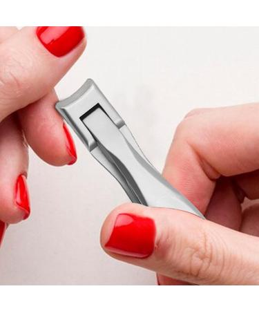 Adult fingernail clippers nail clippers nail clippers nail clippers with wide jaw opening and nail file for men and women fingernail clippers made of stainless steel Silver - Buy Online on GoSupps.com